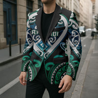 Custom Aotearoa Ngati Ranginui Blazer Maori Tribal Pattern LT05 - Polynesian Pride