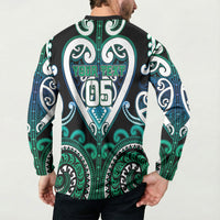 Custom Aotearoa Ngati Ranginui Button Sweatshirt Maori Tribal Pattern LT05 - Polynesian Pride