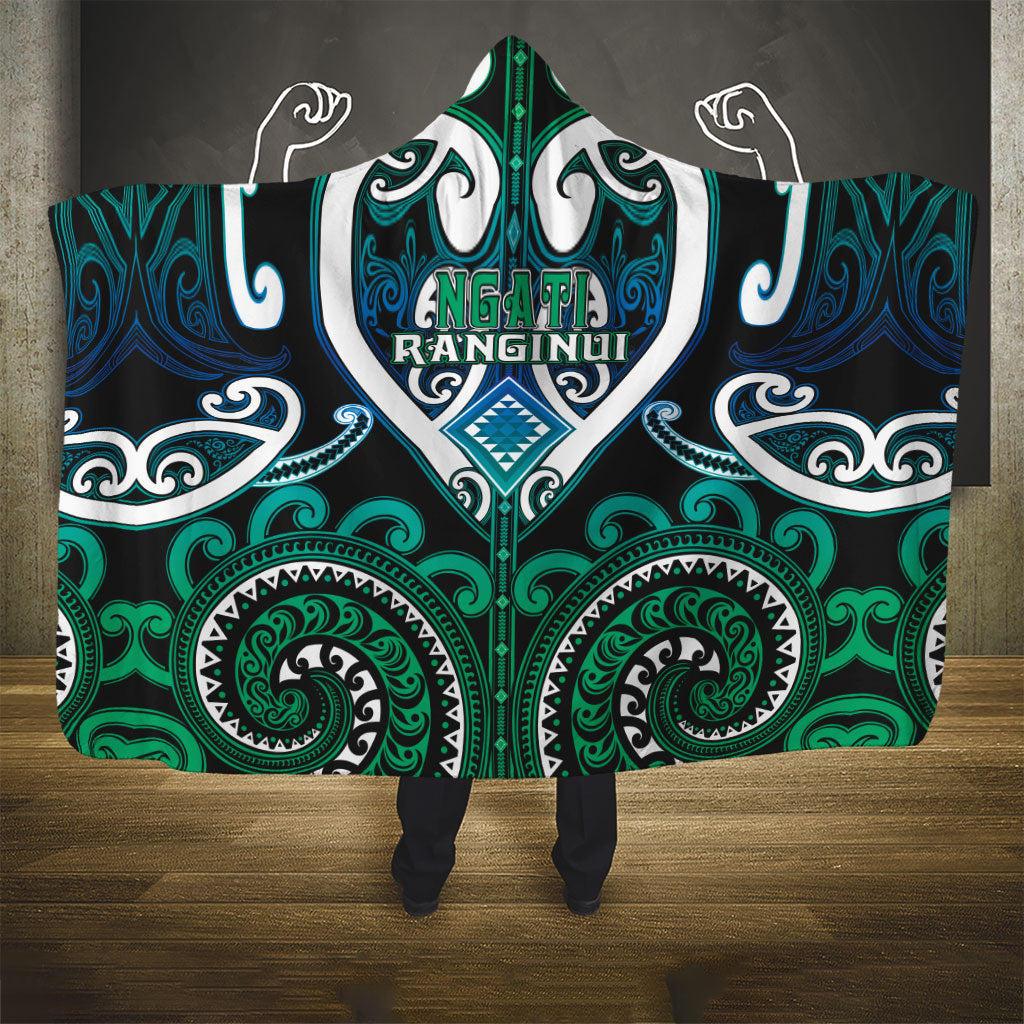 Aotearoa Ngati Ranginui Hooded Blanket Maori Tribal Pattern LT05 - Polynesian Pride