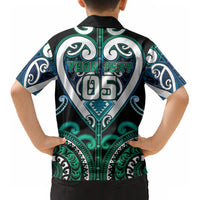 Custom Aotearoa Ngati Ranginui Kid Hawaiian Shirt Maori Tribal Pattern LT05 - Polynesian Pride