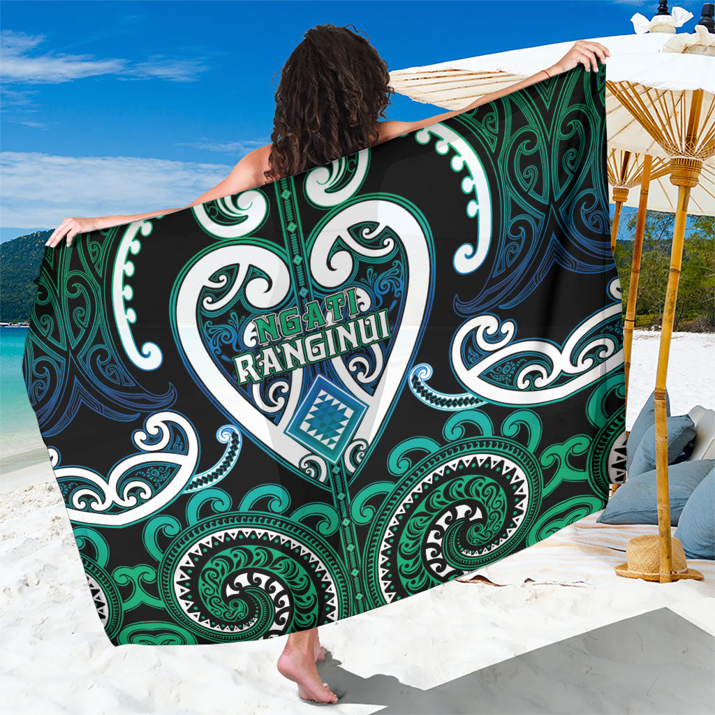 Aotearoa Ngati Ranginui Sarong Maori Tribal Pattern LT05 One Size 44 x 66 inches Cyan - Polynesian Pride