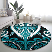 Aotearoa Tapuika Round Carpet Maori Tribal Pattern LT05 - Polynesian Pride