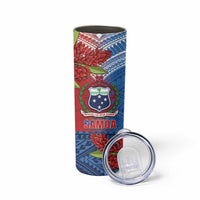 Personalised Samoa Skinny Tumbler Teuila Torch Ginger Mix Polynesian Tribal