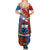 Personalized Samoa Summer Maxi Dress Teuila Torch Ginger Mix Polynesian Tribal LT05 - Polynesian Pride