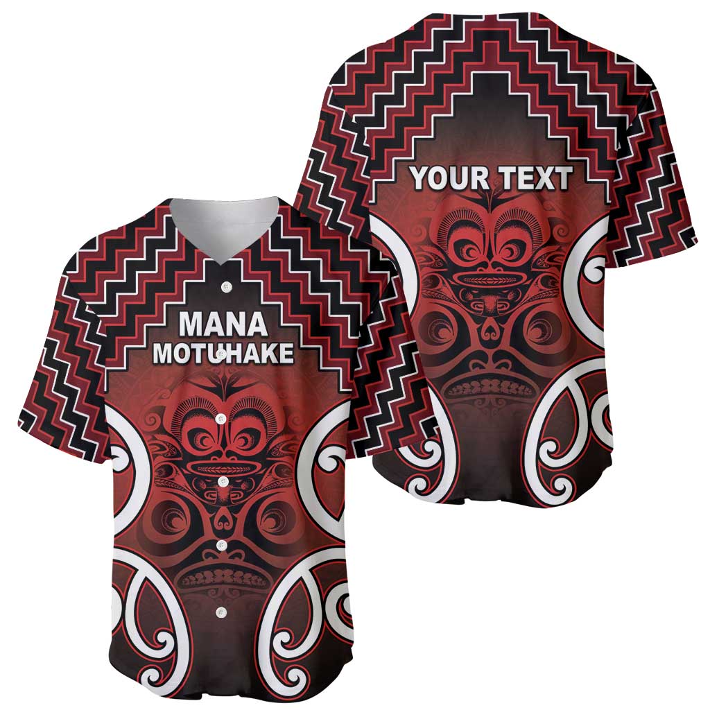 Personalised Aotearoa Mana Motuhake Baseball Jersey Poutama With Maori Pattern - Polynesian Pride