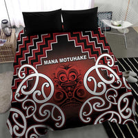 Aotearoa Mana Motuhake Bedding Set Poutama With Maori Pattern - Polynesian Pride