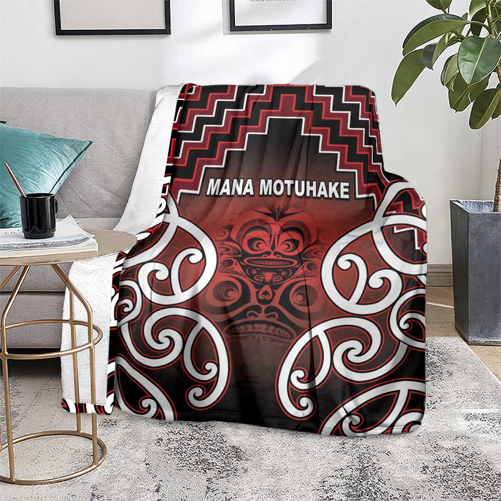 Aotearoa Mana Motuhake Blanket Poutama With Maori Pattern - Polynesian Pride
