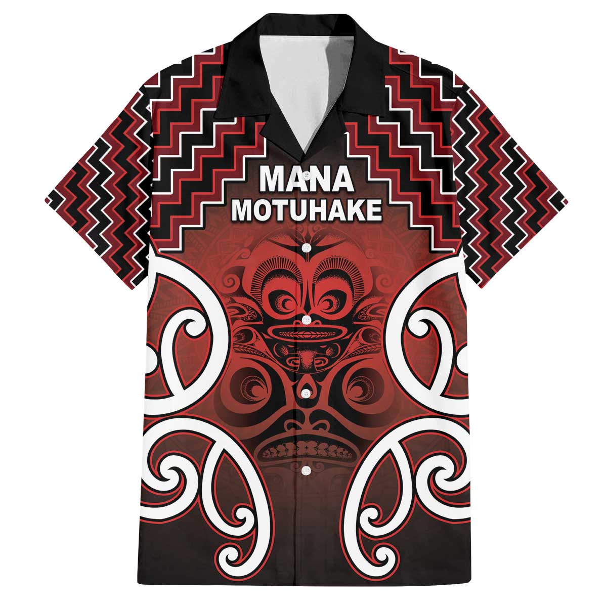 Personalised Aotearoa Mana Motuhake Family Matching Off The Shoulder Long Sleeve Dress and Hawaiian Shirt Poutama With Maori Pattern - Polynesian Pride