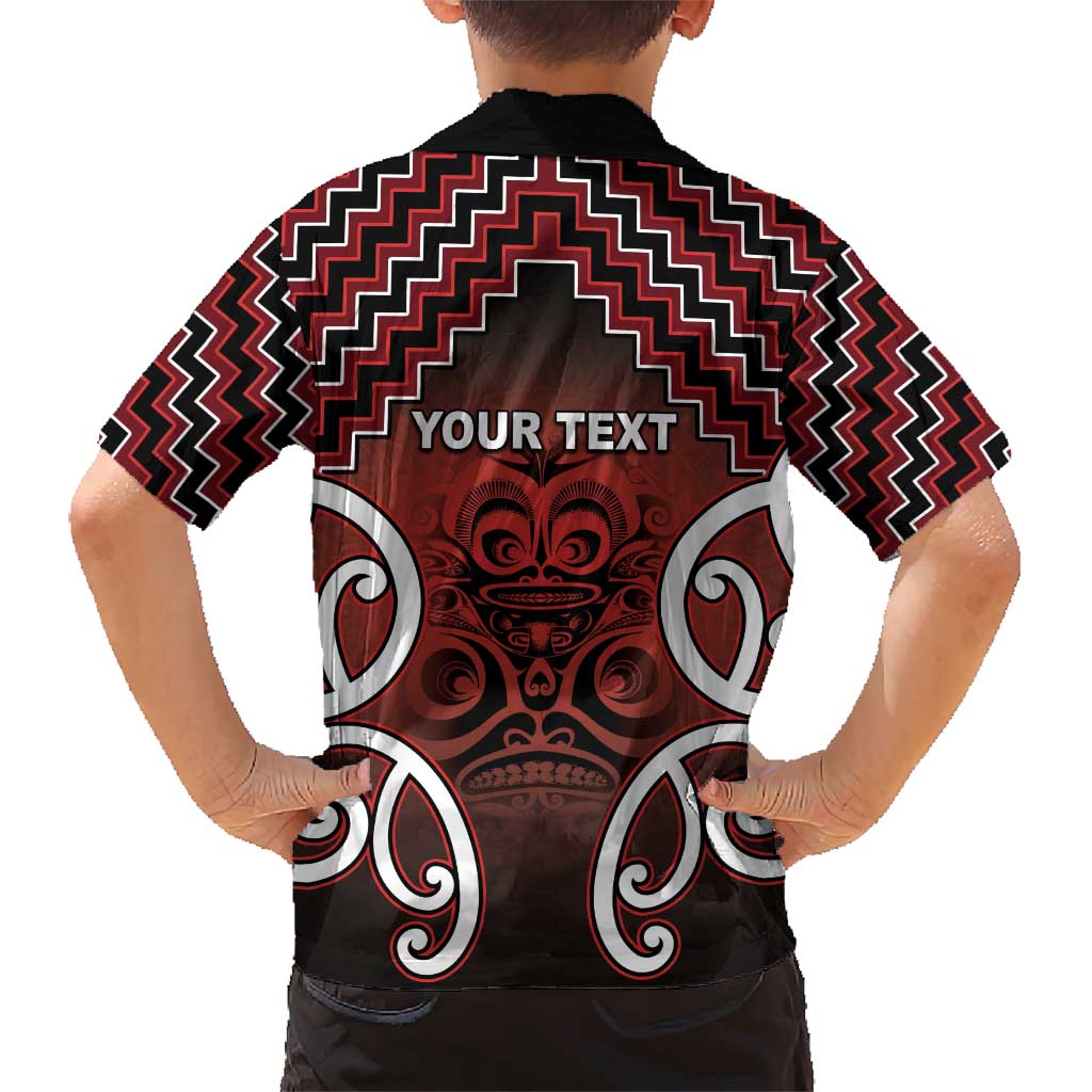 Personalised Aotearoa Mana Motuhake Family Matching Short Sleeve Bodycon Dress and Hawaiian Shirt Poutama With Maori Pattern - Polynesian Pride