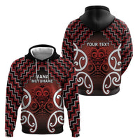 Personalised Aotearoa Mana Motuhake Hoodie Poutama With Maori Pattern - Polynesian Pride