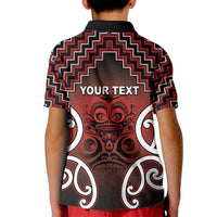 Personalised Aotearoa Mana Motuhake Kid Polo Shirt Poutama With Maori Pattern - Polynesian Pride