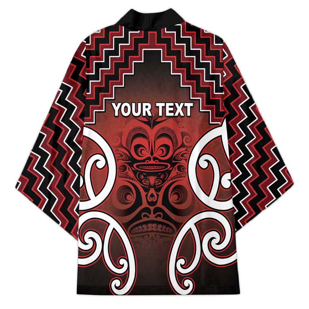 Personalised Aotearoa Mana Motuhake Kimono Poutama With Maori Pattern - Polynesian Pride