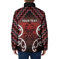 Personalised Aotearoa Mana Motuhake Padded Jacket Poutama With Maori Pattern - Polynesian Pride