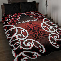 Aotearoa Mana Motuhake Quilt Bed Set Poutama With Maori Pattern - Polynesian Pride