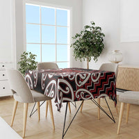 Aotearoa Mana Motuhake Tablecloth Poutama With Maori Pattern - Polynesian Pride