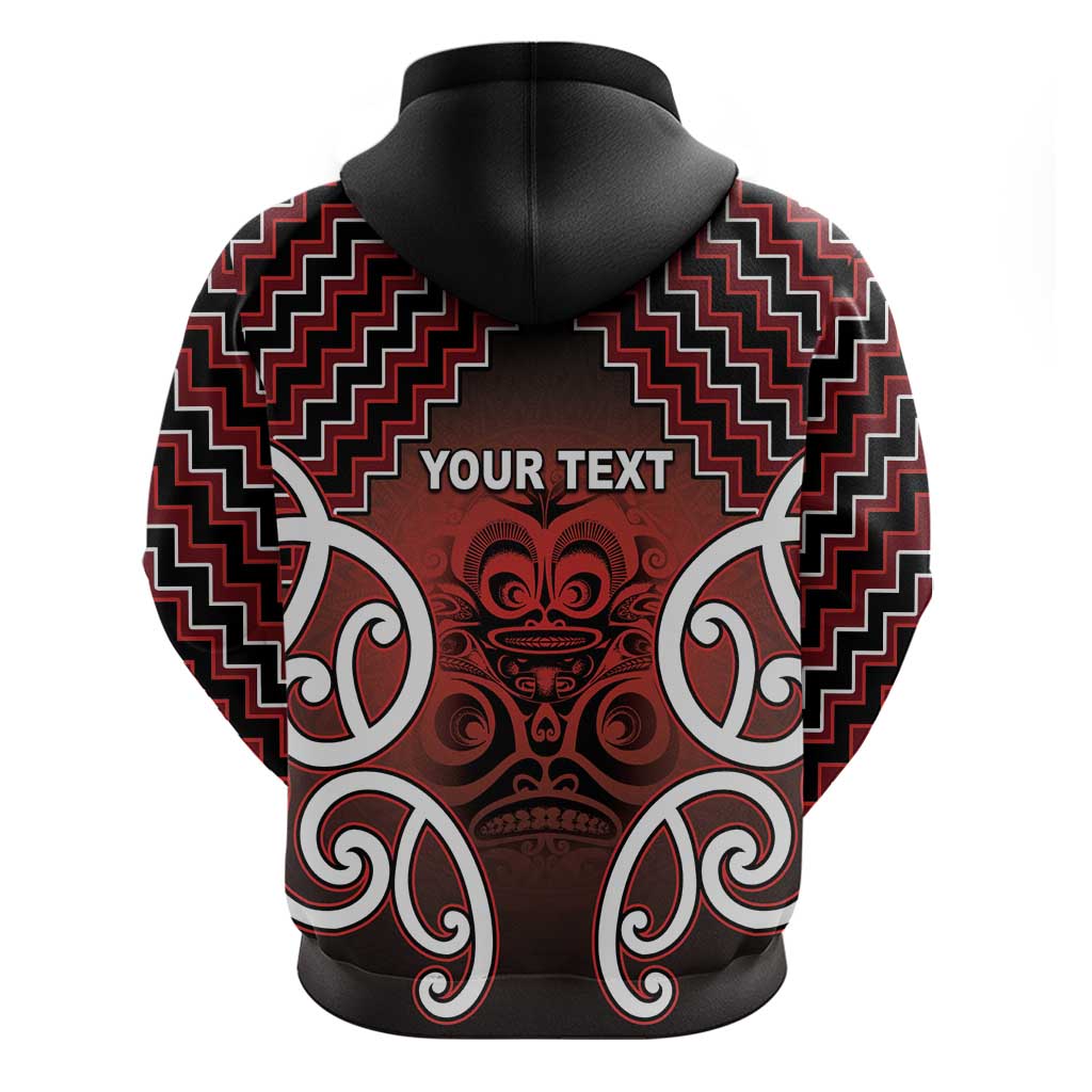 Personalised Aotearoa Mana Motuhake Zip Hoodie Poutama With Maori Pattern - Polynesian Pride