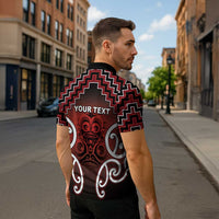 Personalised Aotearoa Mana Motuhake Zipper Polo Shirt Poutama With Maori Pattern - Polynesian Pride