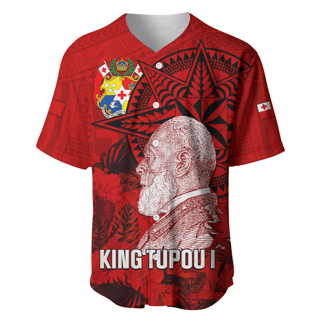 tonga-king-tupou-i-day-baseball-jersey-tropical-flowers-with-ngatu-pattern