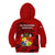 Tonga King Tupou I Day Kid Hoodie Tropical Flowers With Ngatu Pattern LT05 - Polynesian Pride