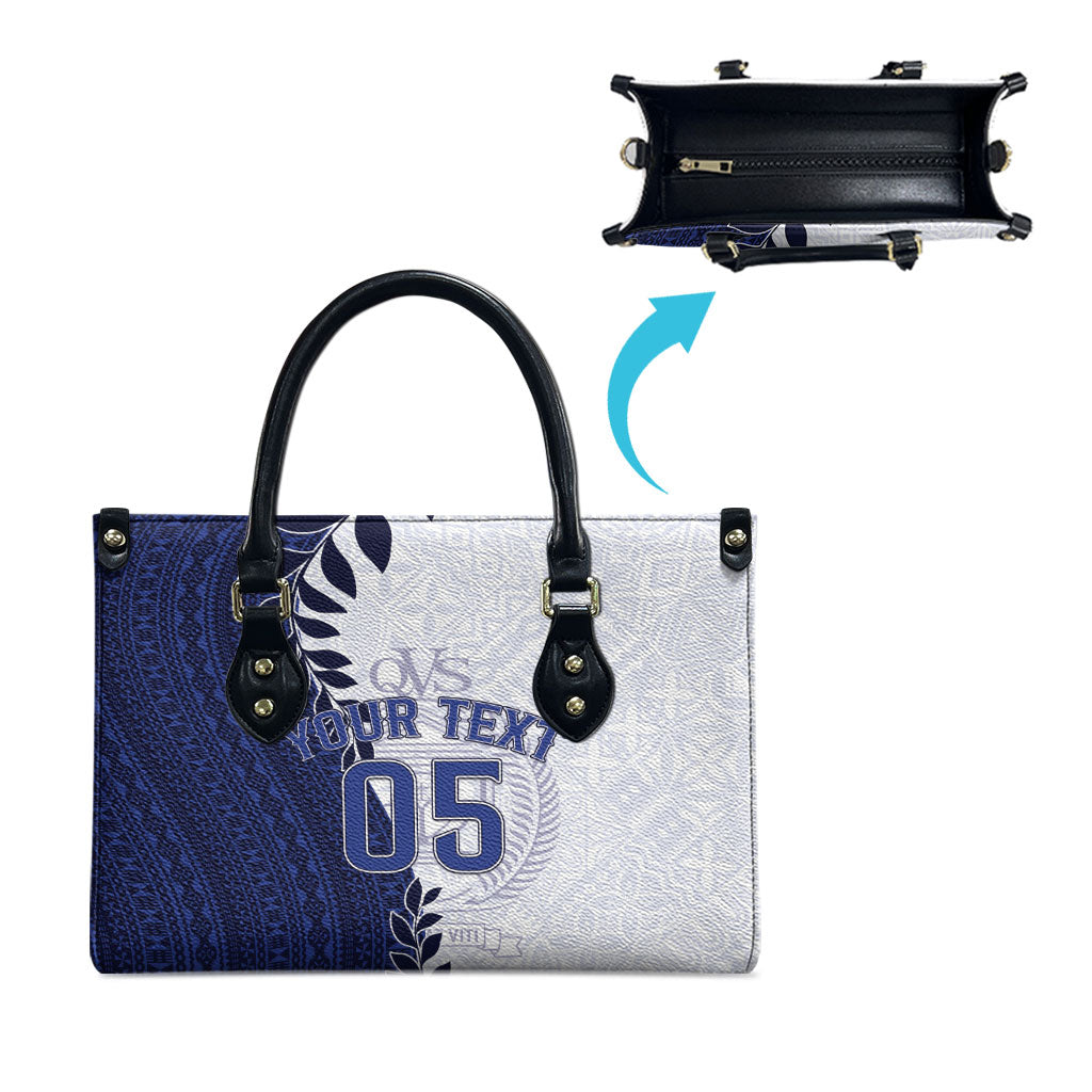 Custom Fiji Queen Victoria School Leather Bag 120 Years Anniversary LT05 - Polynesian Pride