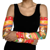 Hawaii Volcano Christmas Arm Sleeves Have An Explosive Christmas LT05 - Polynesian Pride