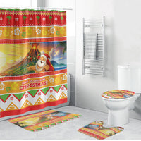 Hawaii Volcano Christmas Bathroom Set Have An Explosive Christmas LT05 Bathroom Set (4 pcs) Red - Polynesian Pride