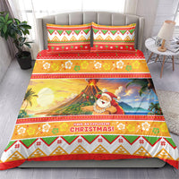Hawaii Volcano Christmas Bedding Set Have An Explosive Christmas LT05 - Polynesian Pride