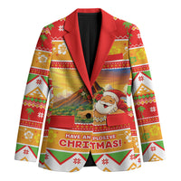Hawaii Volcano Christmas Blazer Have An Explosive Christmas LT05 Unisex Red - Polynesian Pride