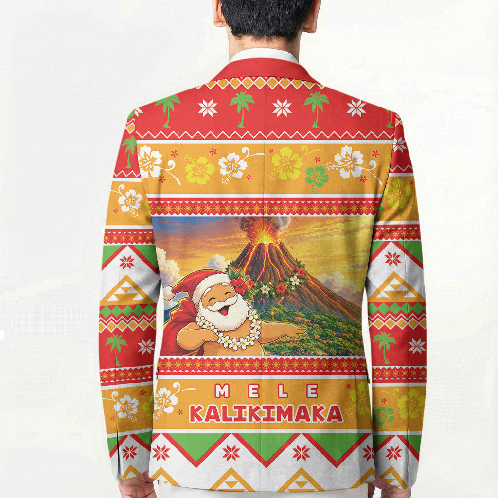 Hawaii Volcano Christmas Blazer Have An Explosive Christmas LT05 - Polynesian Pride