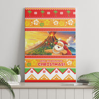 Hawaii Volcano Christmas Canvas Wall Art Have An Explosive Christmas LT05 - Polynesian Pride
