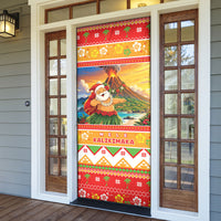 Hawaii Volcano Christmas Door Cover Have An Explosive Christmas LT05 - Polynesian Pride