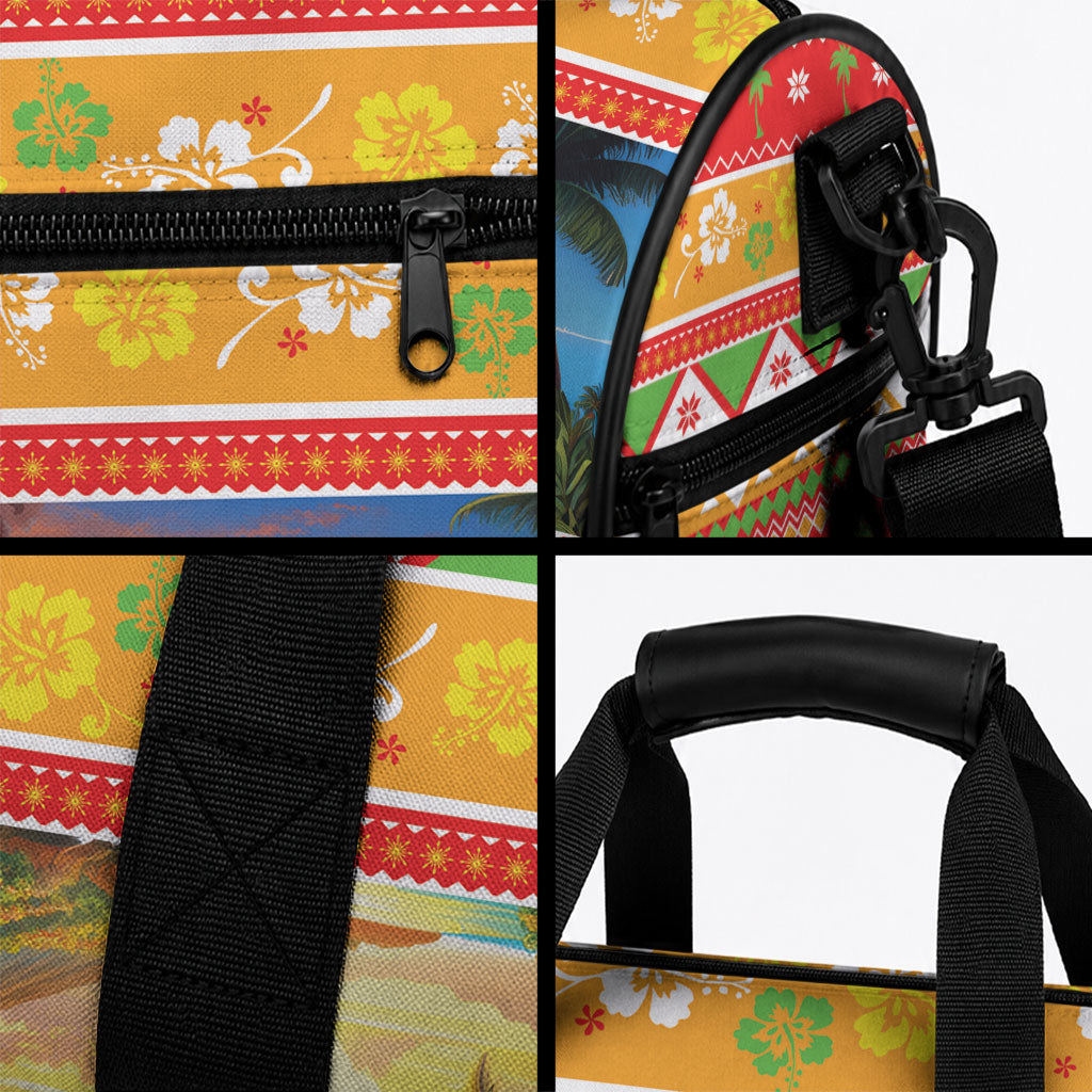 Hawaii Volcano Christmas Duffle Bag Have An Explosive Christmas LT05 - Polynesian Pride