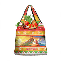 Hawaii Volcano Christmas Grocery Bag Have An Explosive Christmas LT05 1-pack One Size Red - Polynesian Pride