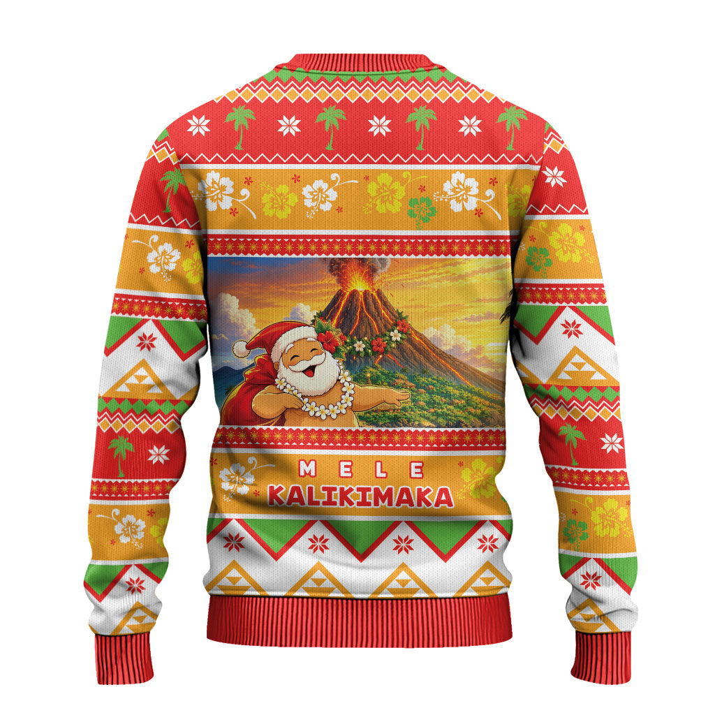 Hawaii Volcano Christmas Ugly Christmas Sweater Have An Explosive Christmas LT05 - Polynesian Pride