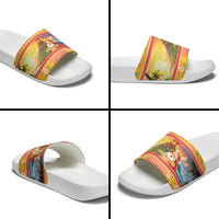 Hawaii Volcano Christmas Slide Sandals Have An Explosive Christmas LT05 - Polynesian Pride