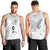 Lung Cancer Awareness Men Tank Top Never Give Up Polynesian Style LT05 - Polynesian Pride