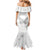 Lung Cancer Awareness Mermaid Dress Never Give Up Polynesian Style LT05 - Polynesian Pride