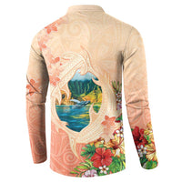 Hawaii Kauai Na Pali Coast Landscape Button Sweatshirt LT05 - Polynesian Pride