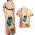 Hawaii Kauai Na Pali Coast Landscape Couples Matching Off Shoulder Maxi Dress and Hawaiian Shirt