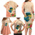 Hawaii Kauai Na Pali Coast Landscape Family Matching Long Sleeve Bodycon Dress and Hawaiian Shirt