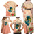 Hawaii Kauai Na Pali Coast Landscape Family Matching Off Shoulder Maxi Dress and Hawaiian Shirt