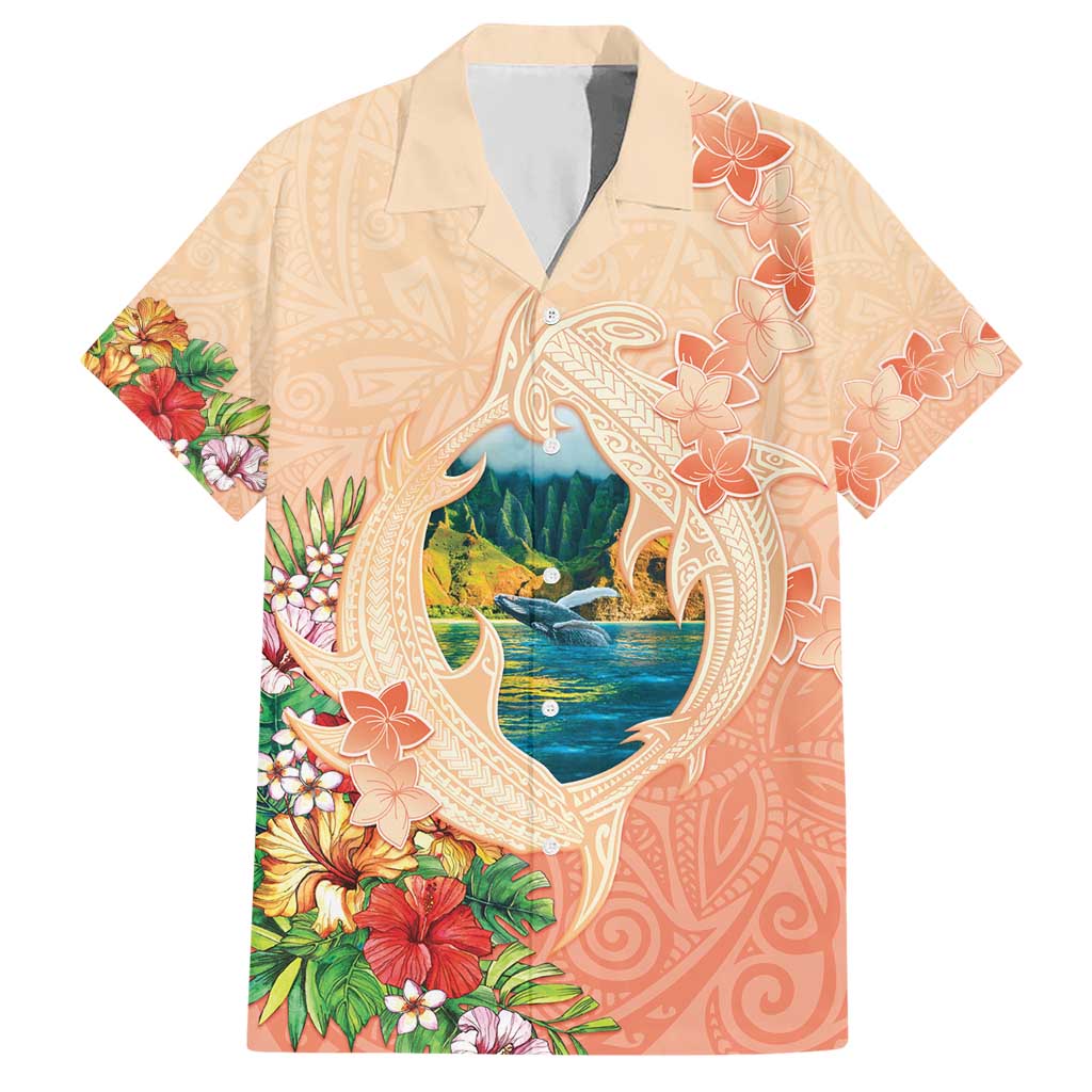 Hawaii Kauai Na Pali Coast Landscape Hawaiian Shirt LT05 Peach - Polynesian Pride