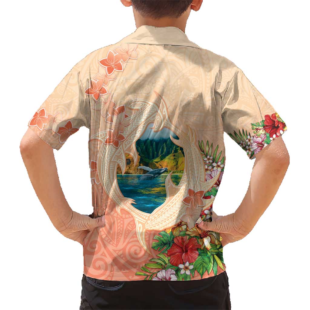 Hawaii Kauai Na Pali Coast Landscape Kid Hawaiian Shirt