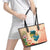 Hawaii Kauai Na Pali Coast Landscape Leather Tote Bag