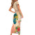 Hawaii Kauai Na Pali Coast Landscape Short Sleeve Bodycon Dress