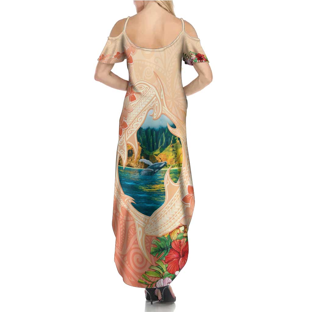 Hawaii Kauai Na Pali Coast Landscape Summer Maxi Dress LT05 - Polynesian Pride