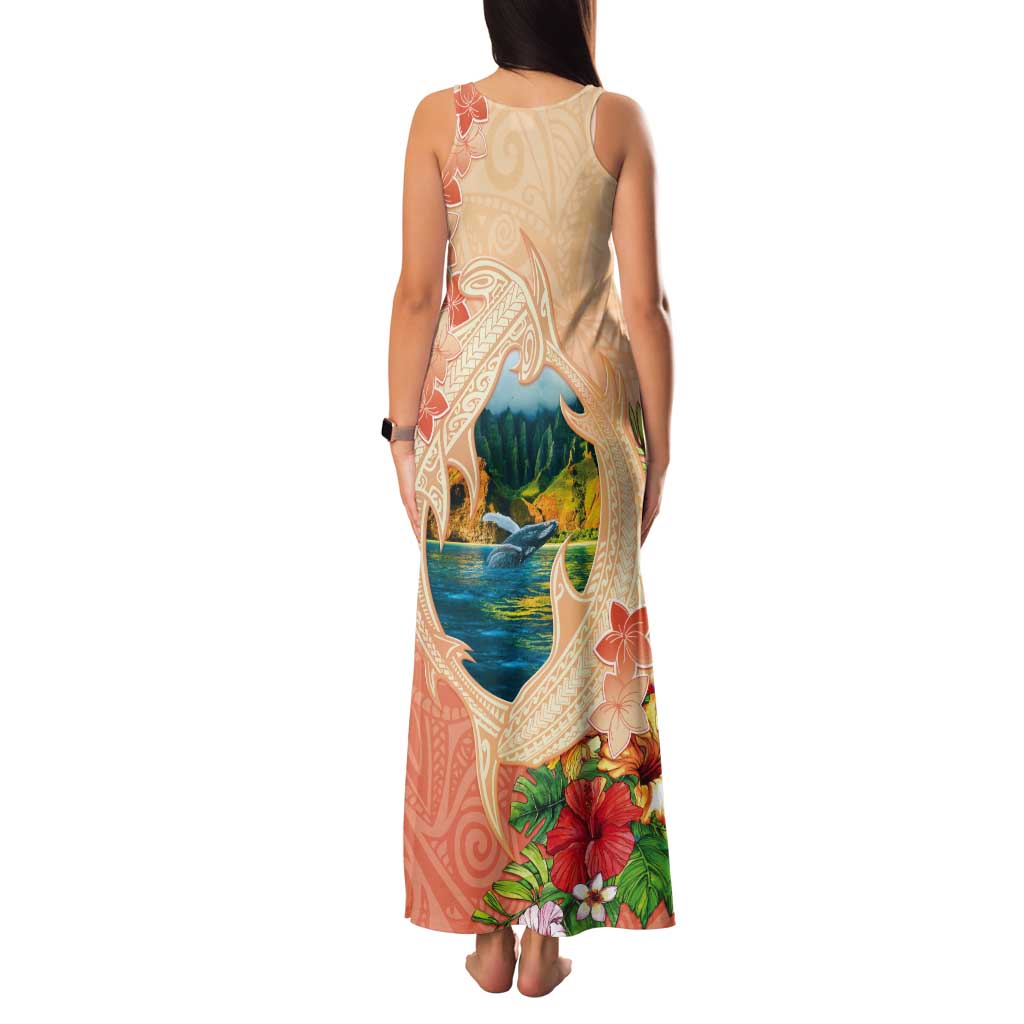 Hawaii Kauai Na Pali Coast Landscape Tank Maxi Dress LT05 - Polynesian Pride