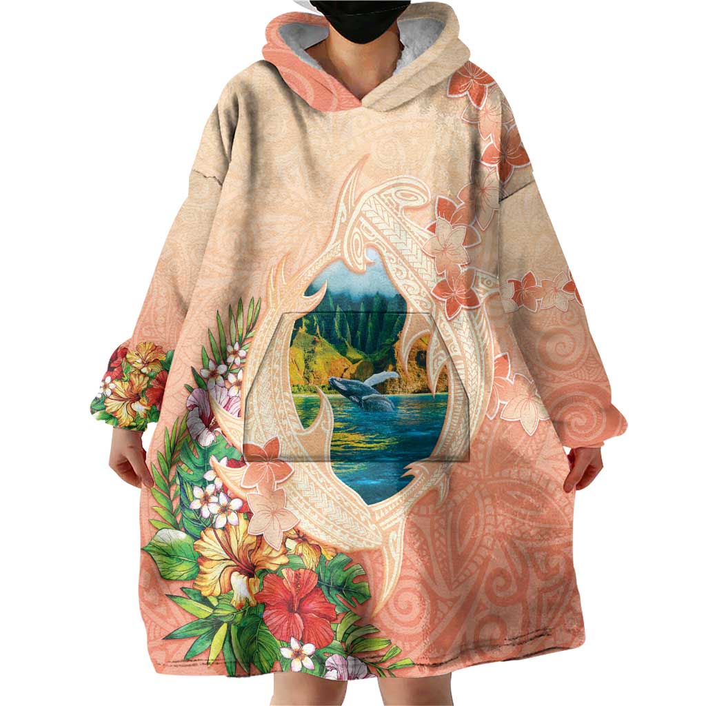Hawaii Kauai Na Pali Coast Landscape Wearable Blanket Hoodie LT05 - Polynesian Pride