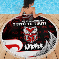 Aotearoa Toitu He Whakaputanga Beach Blanket Toitu Te Tiriti O Waitangi LT05 - Polynesian Pride