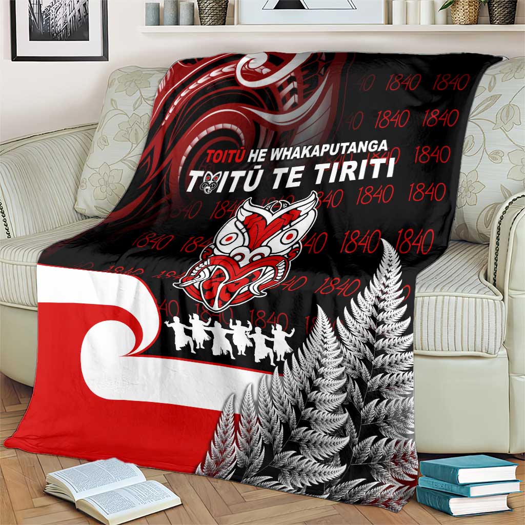 Aotearoa Toitu He Whakaputanga Blanket Toitu Te Tiriti O Waitangi LT05 - Polynesian Pride